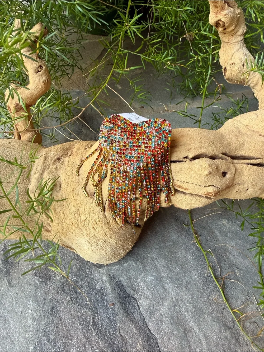 New🌟Free People-Multicolor crystal Bead Fringe Clip